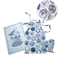 Kitchen set apron christmas printing oven mitts promotional gifts home kitchen baking Glove